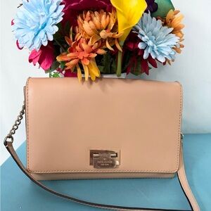Kate Spade Fiona Slim leather Tan Crossbody Bag